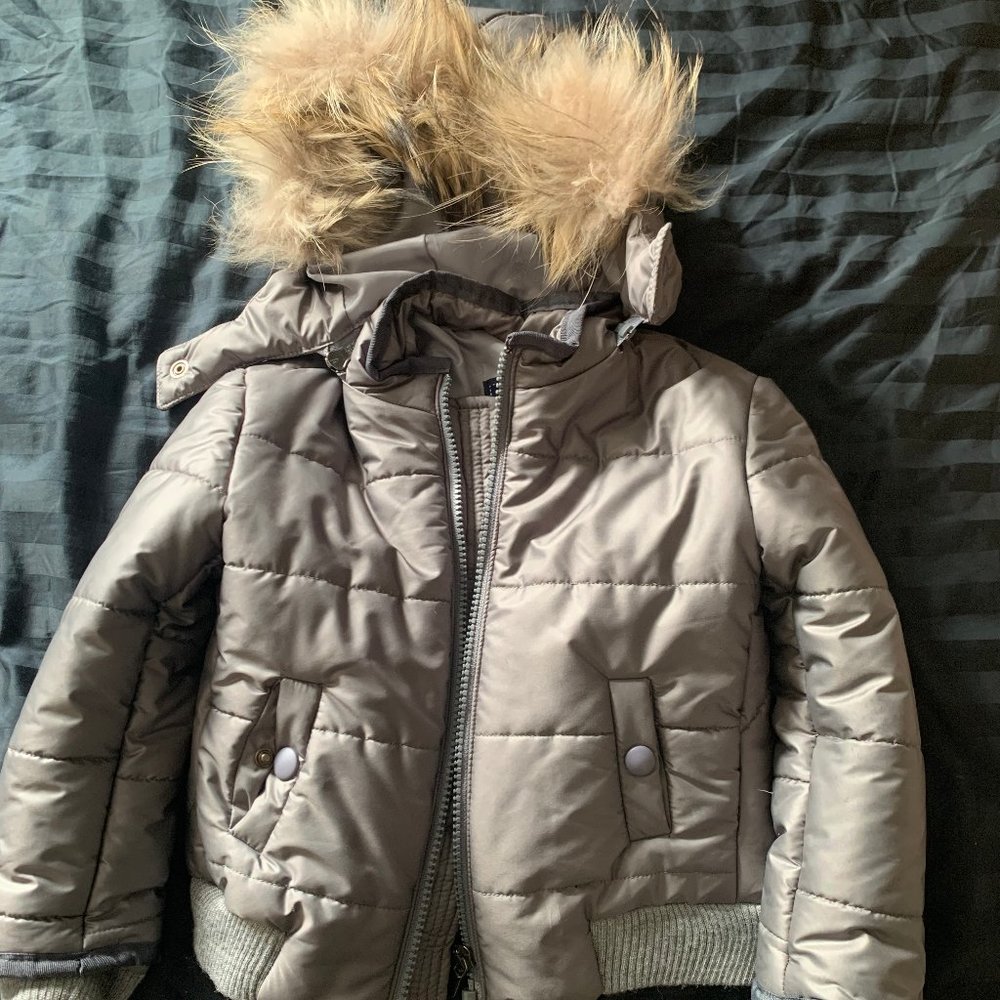 Manuell & Frank boys hooded jacket with faux fur